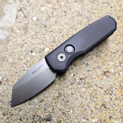 Protech R5201 Black Runt 5 Reverse Tanto 20CV Stonewash Auto