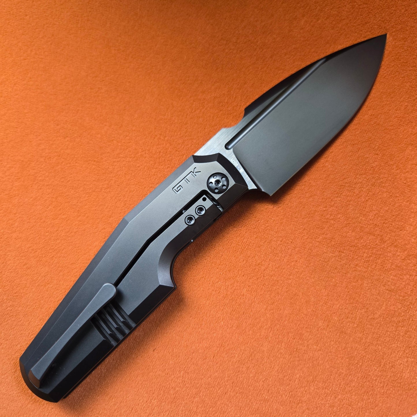 Custom Knife Factory GTK Elementak Blackwash Titanium Folder *LIMITED EDITION*