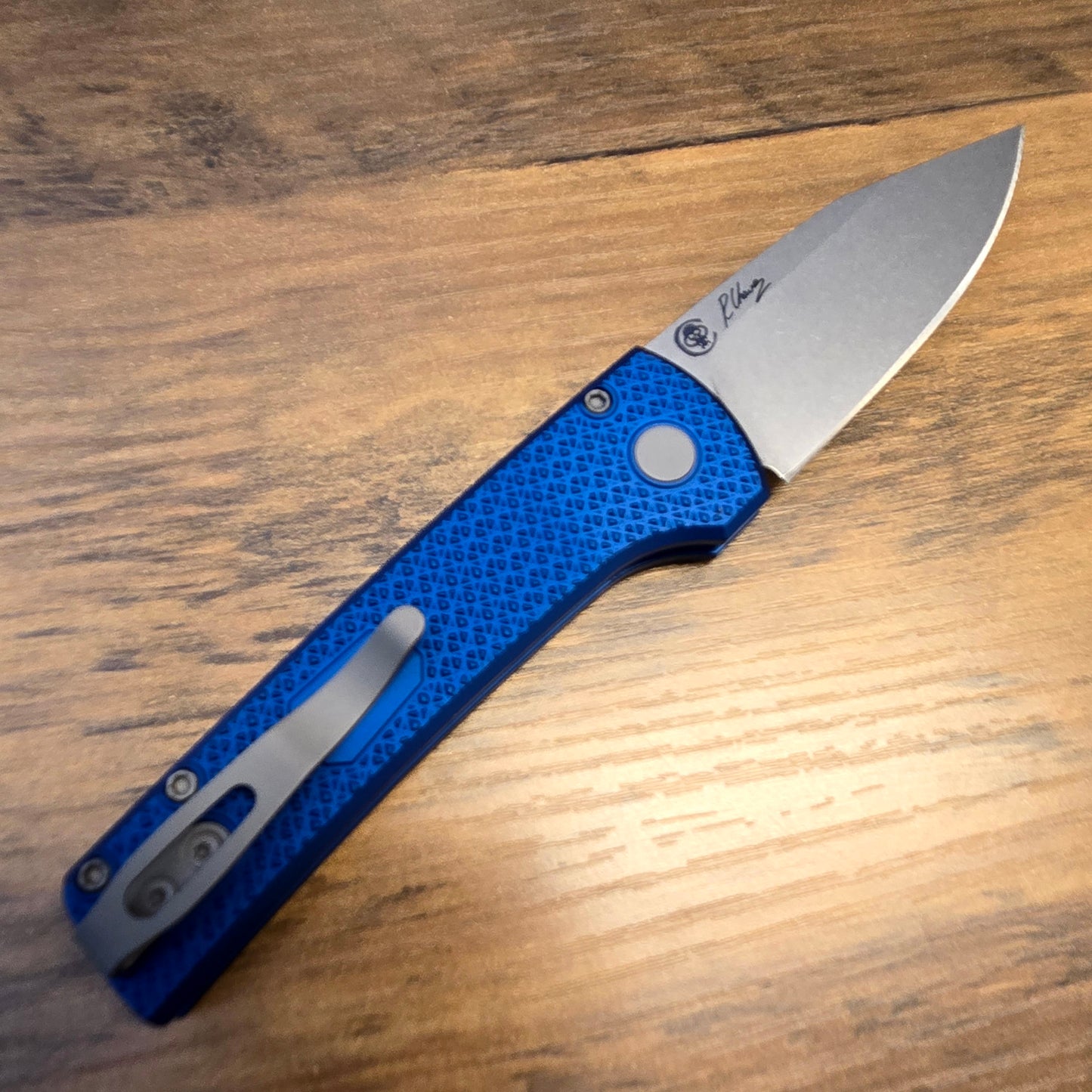 Protech x Chaves Scapegoat Blue Carbide Textured MagnaMax Auto