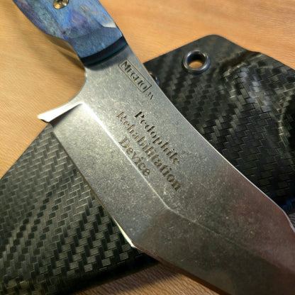 Meglio Knives Semi-Custom Pedo Rehab Device 3V Tanto Fixed Blade