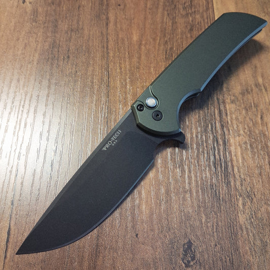 Protech MX103-Ltd Green Mordax Black DLC Magnacut Folder