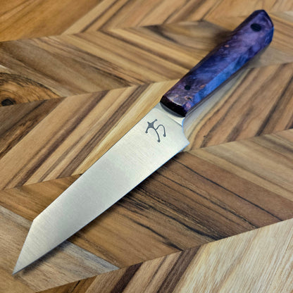 Running Man Forge 100mm Maple Burl K-Tip Paring Knife