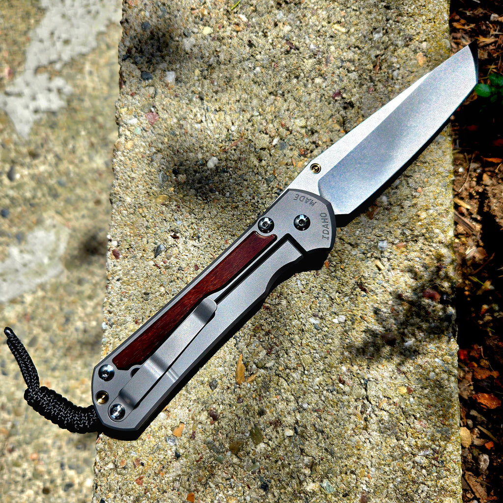 Chris Reeve L31-1134 Large Sebenza 31 Tanto Magnacut Macassar Ebony Folder