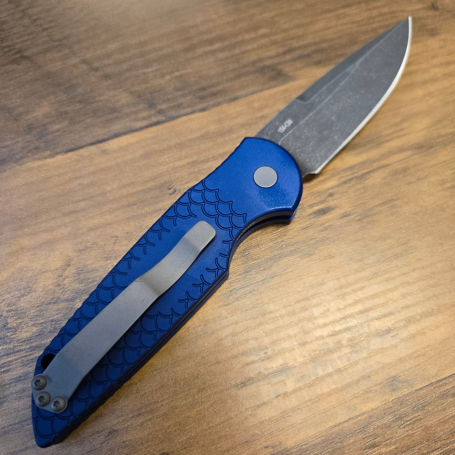 Protech BSA26.TR3.1 Blade Show Atlanta 2026 Tactical Response 3 Blue Fish Scale Acid Wash 154cm Auto *LIMITED EDITION*