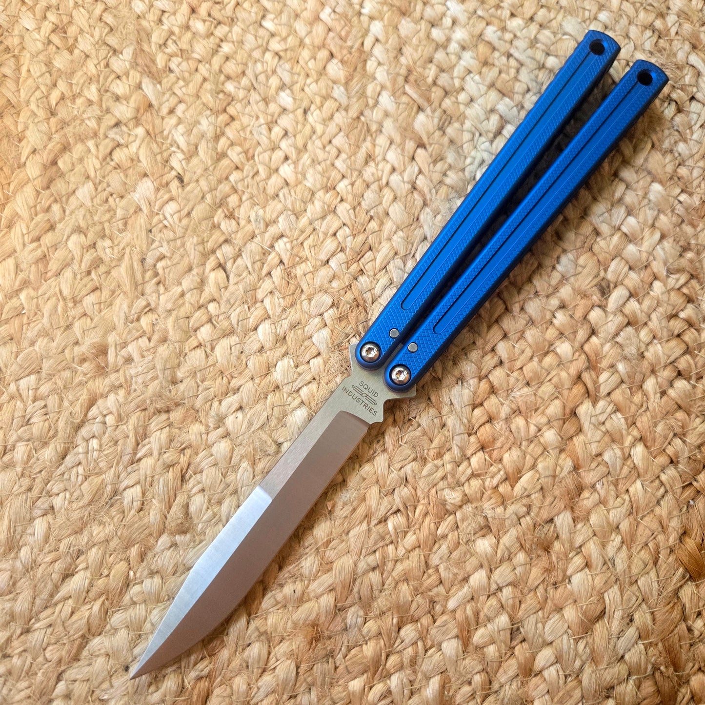Squid Industries Krake Raken V3 Glide Edition Matte Blue Weehawk Balisong