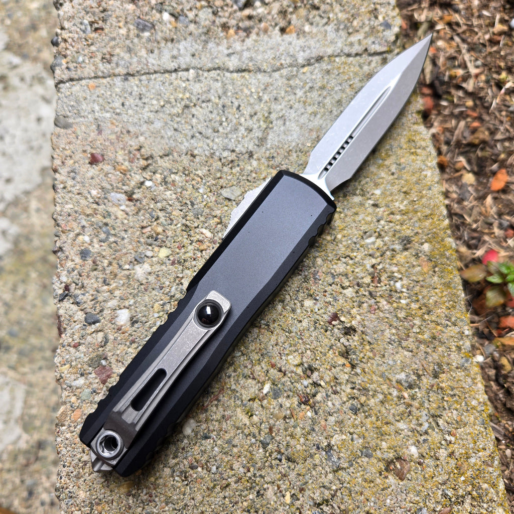 Microtech 12324-10AP UTX-85 Gen IV D/E Apocalyptic Standard OTF Auto