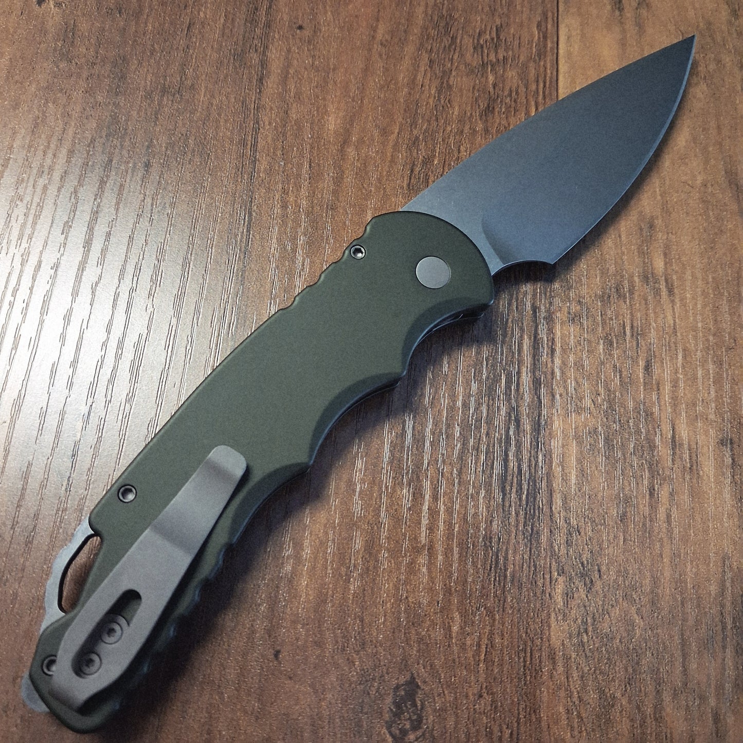 Protech T4105-MM Green Tactical Response 4 Stonewash MagnaMax Auto