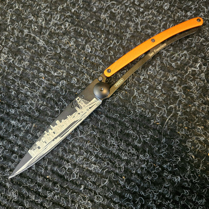 Deejo 37g San Francisco Orange Aluminum Custom Folder