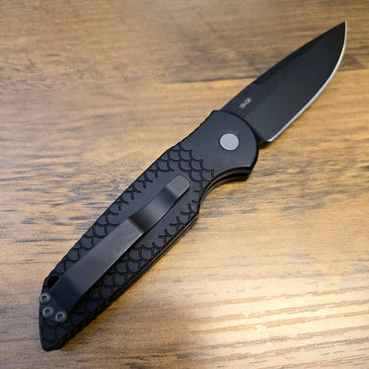 Protech TR-3X1M Tactical Response 3 Black Fishscale Stonewash 154cm Auto
