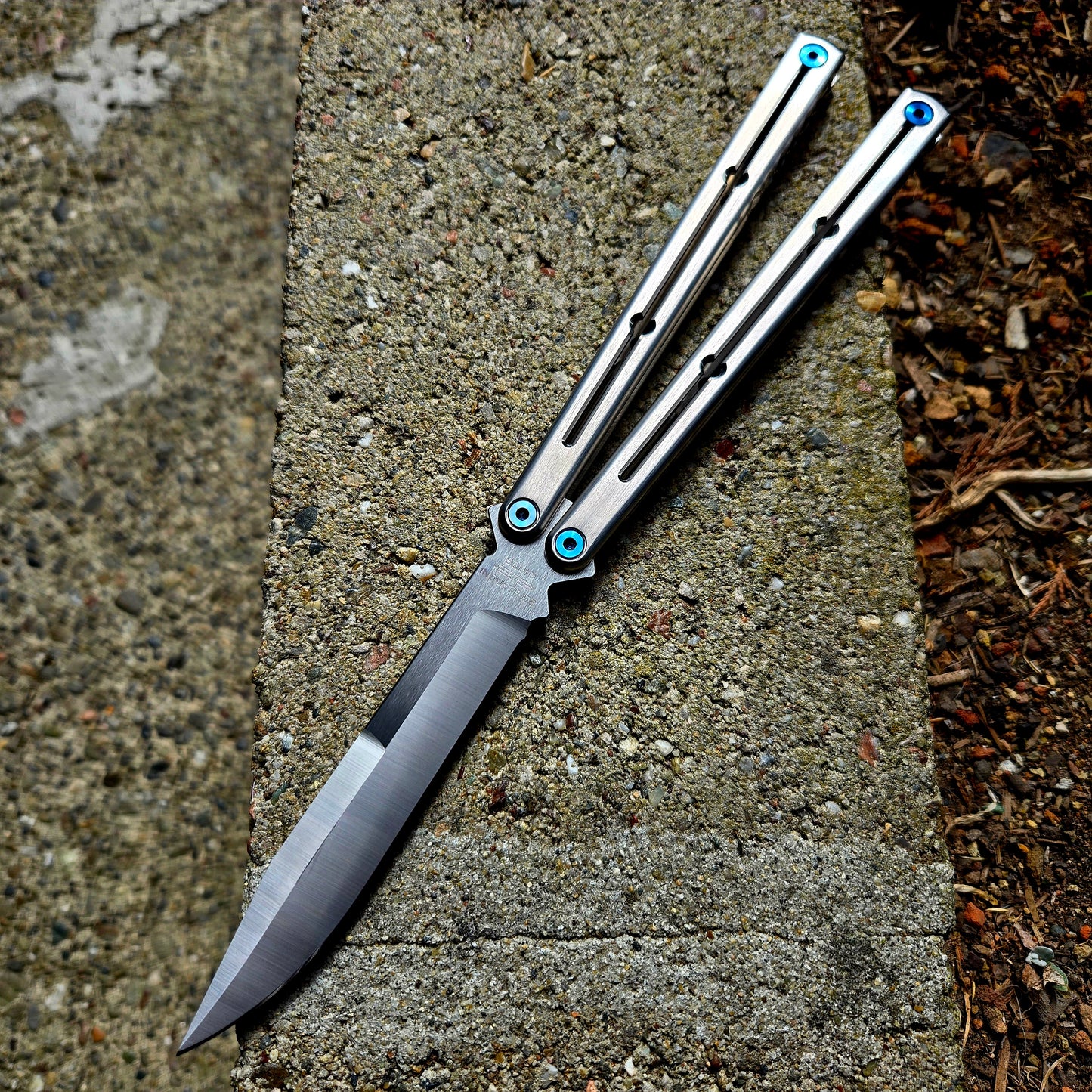 Squid Industries Satin Ti Krake Raken Weehawk Balisong