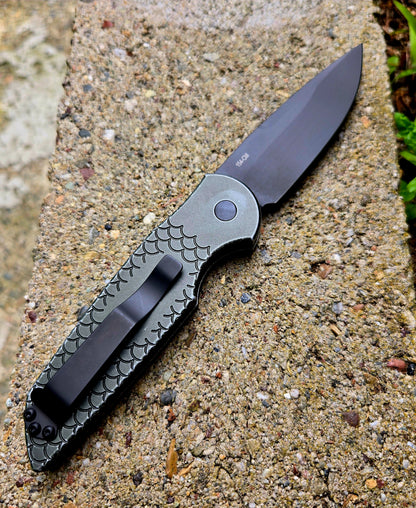 Protech TR-3 X1 BW Green LTD Tactical Response 3 Black 154cm Auto