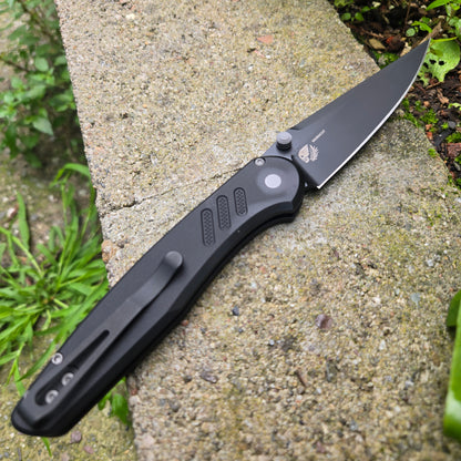 Protech PN1103 Peace Neighbor Designed Avalon Black DLC Magnacut Folder