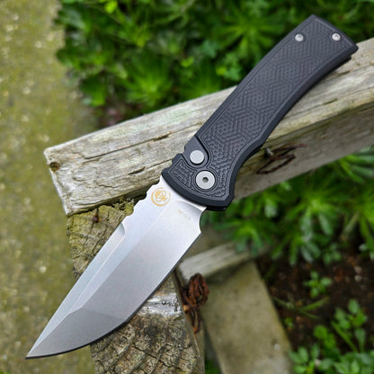 Chaves Knives x Pro-Tech Redecion CPM-S35VN Black Spiral Stipple Auto