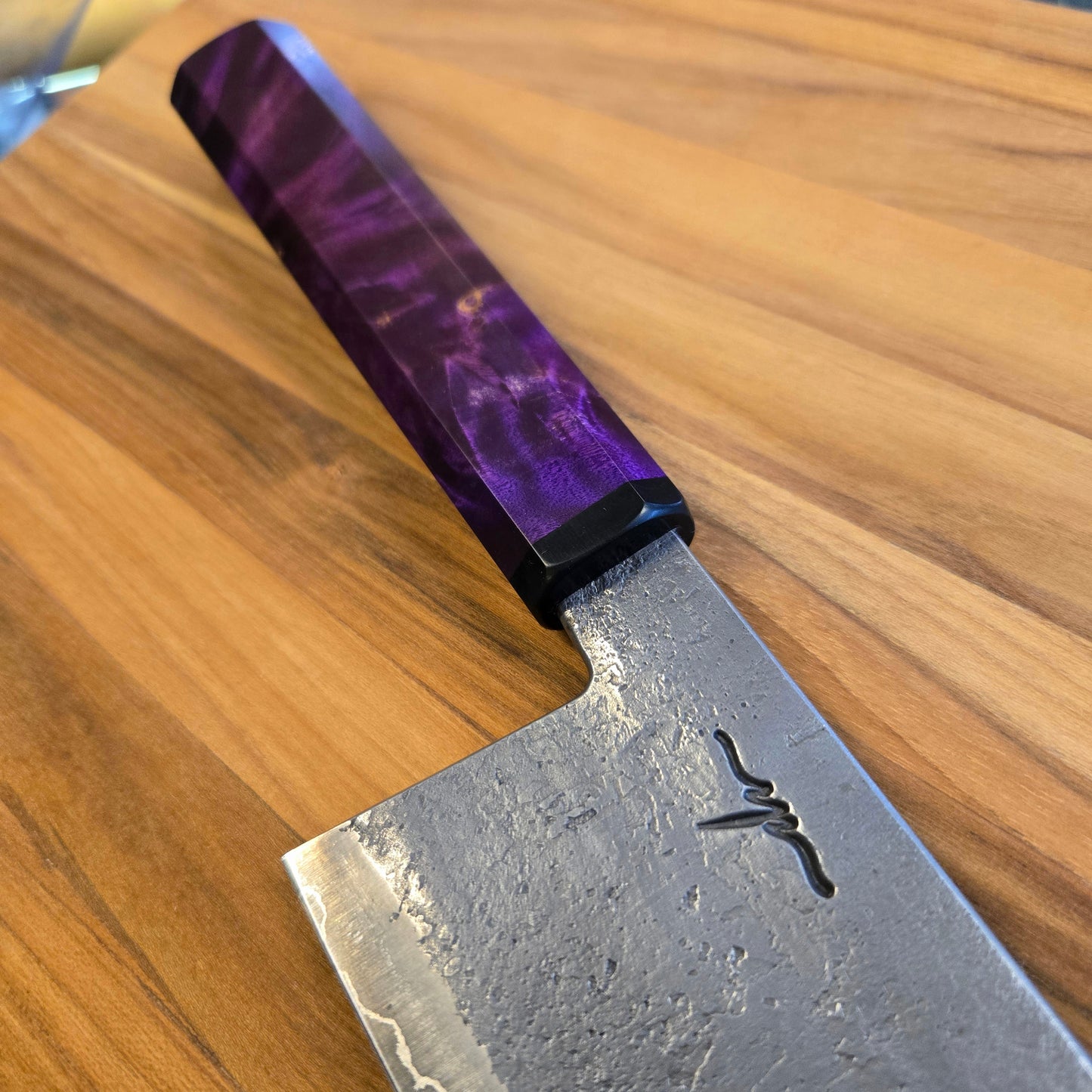 Patterson Forge Semi-Custom Forged San Mai Purple Nakiri