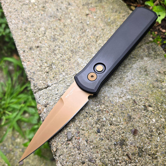 Protech 721-TAN Godson Tan PVD 154cm Auto