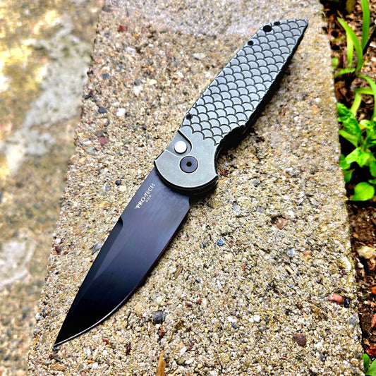 Protech TR-3 X1 BW Green LTD Tactical Response 3 Black 154cm Auto