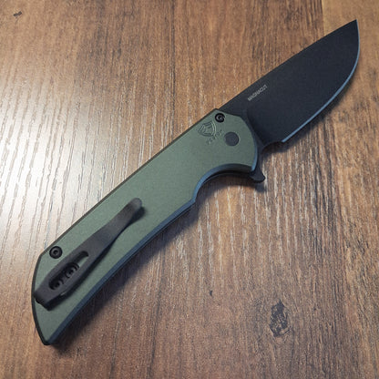 Protech MX103-Ltd Green Mordax Black DLC Magnacut Folder