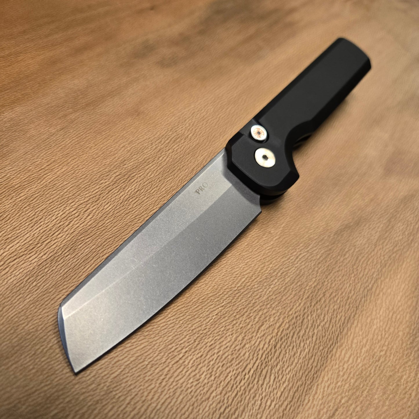 Protech x Tuff Knives Slimfoot Black Stonewash Magnacut Auto *Blade Show Texas 26 Exclusive*